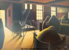 A signed limited edition (24/75) print by Nadeem Chughtai,