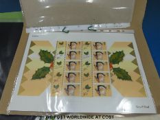 A folder of GB coin / stamp covers together with two rare 2001 Christmas 