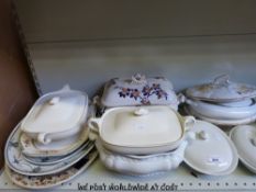 A very large collection of ceramics, some hand painted to include Carltonware, creamware,
