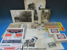 Various photographs including fire fighting,