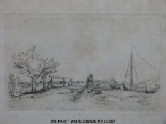 Rembrandt etching 'Six's Bridge' (20 x 25cm)