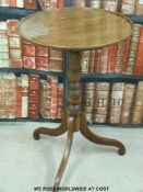 A 19thC tray top occasional table (diameter 47cm,