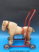 Two oil lamps with shades,