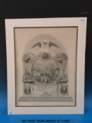 A GWR Enginemen and Firemen's Society mounted certificate