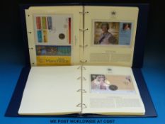 Five albums of presentation packs and first day covers and four albums of The Queen's Golden