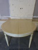A Grange painted dining table,