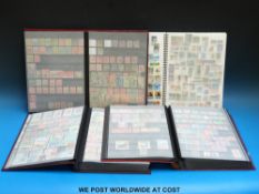 Four stockbooks of mainly Commonwealth stamps,