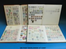 A crate of GB, Commonwealth and foreign stamps in stockbooks, albums,