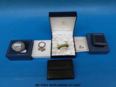 A Louis Vuitton purse, hallmarked silver photo frame, Martin & Co.