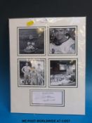 A JG Autographs display montage featuring four photographs relating to the Apollo 13 mission and