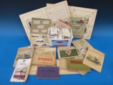 A quantity of cigarette card albums and loose sets, Players, Turf, Churchman's including aircraft,