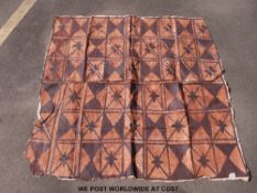 A tappa cloth from Papua New Guinea (136cm x 133cm)