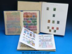 Two stockbooks and an album of USA stamps,