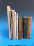 A small collection of illustrated titles to include The Engraved work of Eric Gill catalogue from