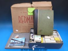 A large collection of cigarette cards in albums and loose,