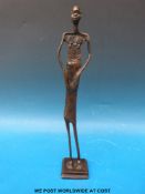 A bronze tribal figure