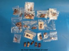 Fifty five Robertson's Golly enamel badges, late 1940's,