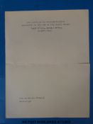 Sydney Cockerell inscribed sheet illustrating two pages of An Evangelistarium, 13th century,