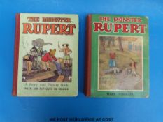 Two volumes of The Monster Rupert,