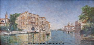 R Cipriani oil of a Venetian scene,