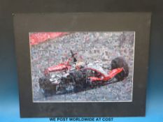 Formula 1 motor racing J. J. Richards limited edition print 20/250 of Lewis Hamilton.