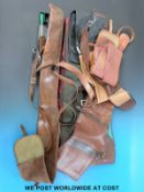 A holdall containing a quantity of gun sleeves etc