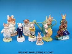 Storybook figures including Royal Doulton Bunnykins,