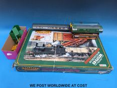 Mainline Railway boxed coal freight set and another box of engines,