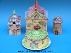 A group of Pagoda tableware designed by Mabel Leigh, Shorter & Son,