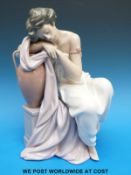 A boxed Lladro figurine 'Trump or 'Lady with Pitcher'