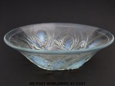 Joblings Art Deco opalescent glass fir cone bowl (25cm in diameter)