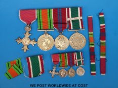 An anonymous George V OBE woman's medal group comprising George V OBE, 1939-1945 defence medal,