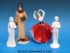 Royal Doulton figures including Waiting for a Train, Karen,