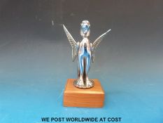 A pre-war chrome griffin car mascot (height of mascot 13cm)