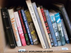 A quantity of mainly signed aviation and military interest books to include Spitfire A Test Pilot's