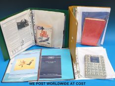 A quantity of WWII RAF fighter ace and other signed ephemera, books etc to include Johnnie Johnson,