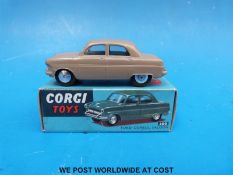 Corgi Toys diecast model Ford Consul Saloon 200 with tan body,