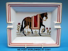 A Hermes ashtray with horse decoration