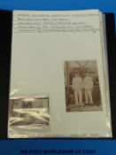 A folder of ephemera relating to William and Una Brook including ration books, insurance paperwork,