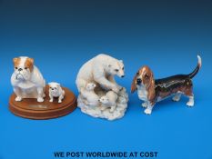 Beswick bulldog 'That's my Boy' on plinth,