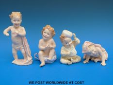 Four Royal Doulton child figures First Steps, Well Done,