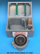 A military type P12 aircraft compass as used in Auster,