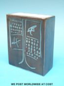 A Troika small slab vase by Honor Curtis (12cm tall)