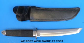 A modern Japanese sheath knife marked stainless