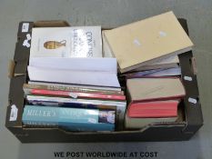 A collection of reference books, mainly on ceramics,