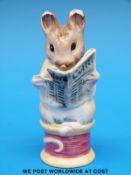 A rare Beswick Beatrix Potter Tailor of Gloucester with BP1b gold parallel line backstamp Please
