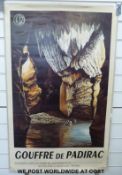 An original French Railways SNCF poster 'Couffre De Padirac' (approximately 98 x 61cm)