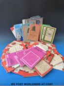 A quantity of various maps in two boxes,