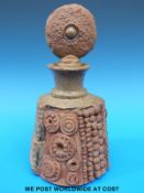 A Bernard Rooke studio pottery decanter and stopper (23.