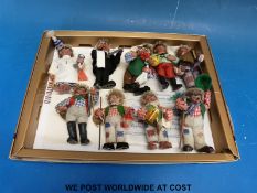 A quantity of original Peter Figuren hedgehogs and a quantity of postcards